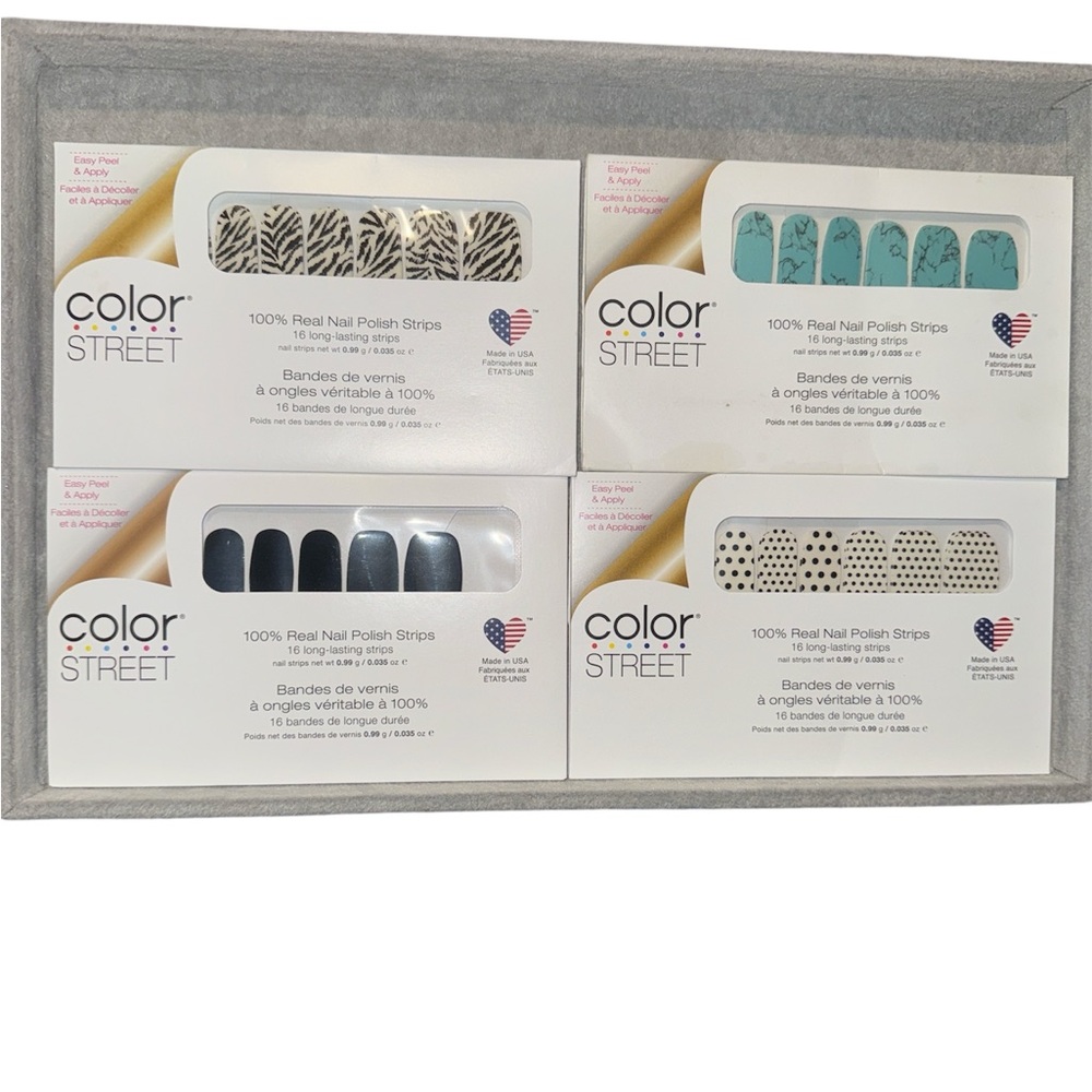Color Street Nail Polish Strips- Set of 4